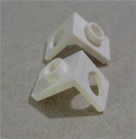 LEGO Minifigure 6277181 28974 Neck Bracket Back Stud Back Wall White x2
