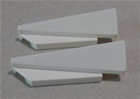 LEGO Parts Pieces 3388 6532413 Wedge 5x1x 1 1/3 with 4x1 Base Left White x2