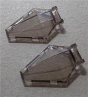 LEGO Parts 27262 6377827 COCKPIT 4X5X1 Clear Brown x2