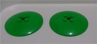 LEGO 44375 6447006 Bright Green 6x6 Radar Dish x2