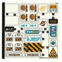 LEGO Monkie Kid Change Moon Cake Factory Sticker Sheet 80032 - New