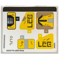 LEGO Star Wars 327th Star Corps Clone Troopers Battle Pack Sticker Sheet (75431)