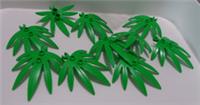 LEGO 10884 / 42949 Plant Leaves 6x5 Sword leaf with Clip Bright Green x10