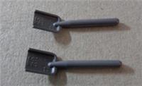 Lego Parts & Pieces 4211006 Mini Shovel Dark Stone Grey x2