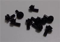 LEGO 6510193 65578 Bar 1L with Angled Hollow Stud Black x10