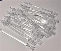 Lego 42445/99784 Bar 1x12 with 1x2 Plate End Round Trans Clear Pack of 10 NEW.