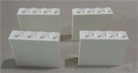 LEGO Parts 49311 6256922 Brick 1x4x3 White x4