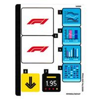 LEGO City F1 Pit Stop & Pit Crew Ferrari Car Sticker Sheet 60443 New