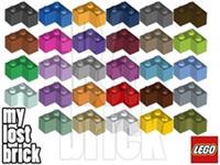 LEGO - Part 2357 - Brick 2x2 Corner (MULTIPACK) + NEW + SELECT COLOUR