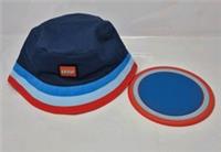 Lego Vip Reversible Bucket Hat And Frisbee Promo Brand New.