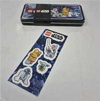 Lego Star Wars 5009393 Tin Pencil Case & Sticker Sheet .