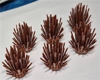 Lego 6064 Plant Prickly Bush 2 x 2 x 4 Reddish Brown Pack of 6 BRAND NEW.