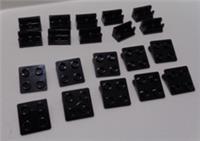 LEGO Bits 3937 6134 393726 4124096 Hinge Base 1x2 Rocking Plate 2x2 Black x10