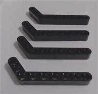 Lego TECHNIC Parts 42160 6276835 ANGULAR BEAM 3X7 Black x4