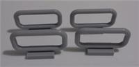 LEGO 6187 4211584 Barrier Bar Fence 1x4x2 Medium Stone Grey x4**