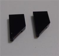 LEGO Parts 5091 6458187 Tile, Modified 1 x 2 Wedge Left Black x2