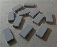 Lego 3069 - 4211414 Flat Tile 1x2 Medium Stone Grey x11 Bricks & Pieces & Parts