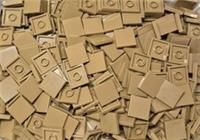 LEGO 3068 Flat Tile 2x2 Dark Tan Pack of 50 BRAND NEW.