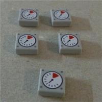 LEGO 4255629 - 3070 (235)Flat Tile 1 x 1 Medium Stone Grey Printed Tile x5 **