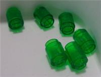 LEGO Pieces & Parts 35390 - 3062 1X1 Round Brick Transparent Green x6
