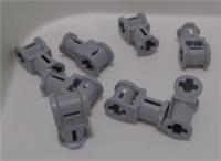 LEGO TECHNIC Parts 4211553 32039 Catch With Cross Hole Medium Stone Grey x8