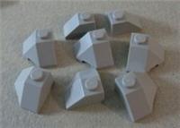 LEGO 13548 - 6034676 2 x 2 Roof Slope 45 Corner Medium Stone Grey x8 **