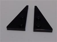 LEGO 65426 65429 6295295 6295293 Plate Left Right 4x2 Wedge Black x1 Pair