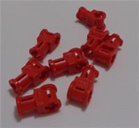 LEGO TECHNIC 6344178 - 32039 Catch With Cross Hole Red x8