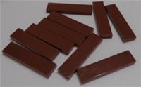 LEGO Pieces & Parts 4211194 2431 Flat Tile 1x4 Reddish Brown x10