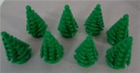 Lego 2435 6268823 Spruce Trees Conifer, Pine Green x8