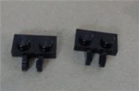 LEGO Spare Parts 50340 6266207 1x2 Plate Hinge Black x2