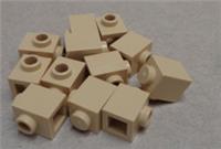 Lego Parts & Pieces 87087 - 4579260 Modified Brick 1x1 Tan x12