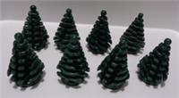 Lego 2435 6403580 Spruce Trees Conifer, Pine Earth Green x8