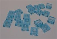Lego Parts & Pieces 3024 6513964 1x1 Transparent Light Blue Square Plate x20