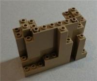 LEGO 6143428 - 6082 Sand Yellow Rock Panel Mountain Piece x1 (4 X 10 X 6) **