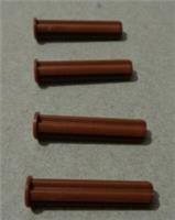 LEGO TECHNIC 24316 - 6135494 Pin Cross Axle End Stop Red Brown x4 Parts-Pieces**