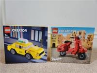 LEGO CREATOR Vespa 40517 & New York Yellow Taxi 40468 Sets Brand New & Sealed