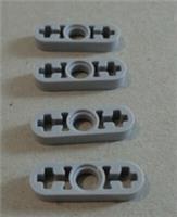 LEGO TECHNIC 6360043 - 6632 Liftarm 1 x 3 Thin Lever Medium Stone Grey x4**