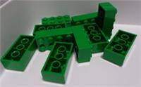 LEGO Spares {3001} 4106356 2x4 Bricks Dark Green x10