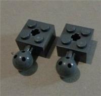 LEGO 57909 - 4497253 Brick 2X2 w Ball Joint Dark Stone Grey x2**