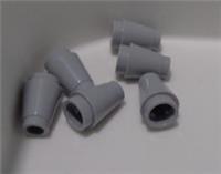 LEGO Pieces &Parts Cone 4589b - 4529241 1x1 Top Groove Medium Stone Grey x6