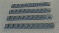 LEGO 4477 - 4257526 PLATE 1x10 Dark Stone Grey x4 Parts & Pieces**