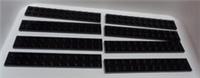 LEGO Pieces & Parts 2445 - 244526 2x12 Plate Black x8
