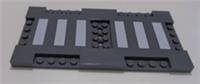 LEGO 73675 Road Plate 8X16X2/3 Extending Plate White Lines Dark Stone Grey x1