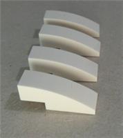 LEGO Parts & Pieces 4249112 50950 Curved Slope Brick 1x3 White x4