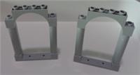 LEGO Part 40066 6332620 Frame W/Arch 1x6x7 Rounded Pillars Medium Stone Grey x2