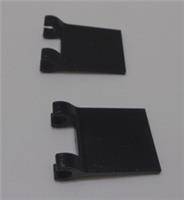 LEGO 2335 - 11055 80326 6363034 Flag 2x2 with 2 Clips Black x2