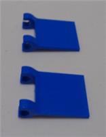 LEGO 2335 - 11055 80326 6365486 Flag 2x2 with 2 Clips Blue x2