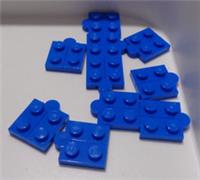 LEGO Parts & Pieces 19954 - 73983 Hinge Plates 1x4 Blue x10
