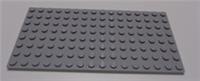 LEGO 92438 - 4598522 Plate 8x16 Medium Stone Grey x1 Parts & Pieces **
